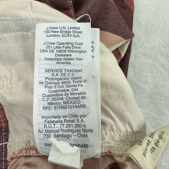 Madewell Womens 14 High Waist Paperbag Shorts Rainbow Stripe Belted Cotton Linen - Picture 9 of 11